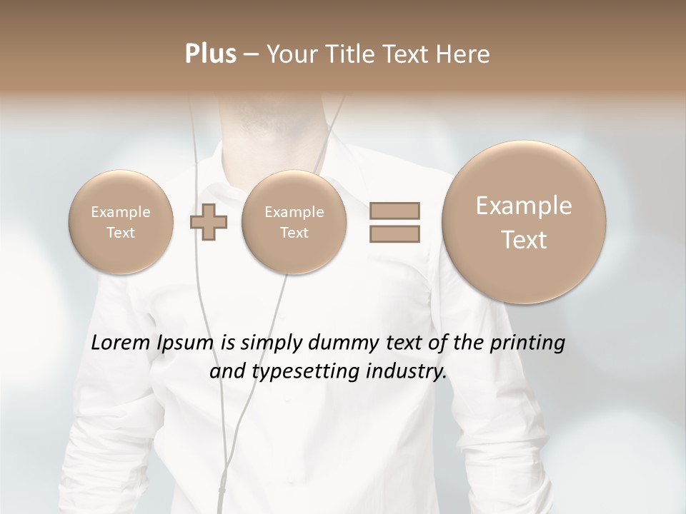 Enjoy Dance Head PowerPoint Template