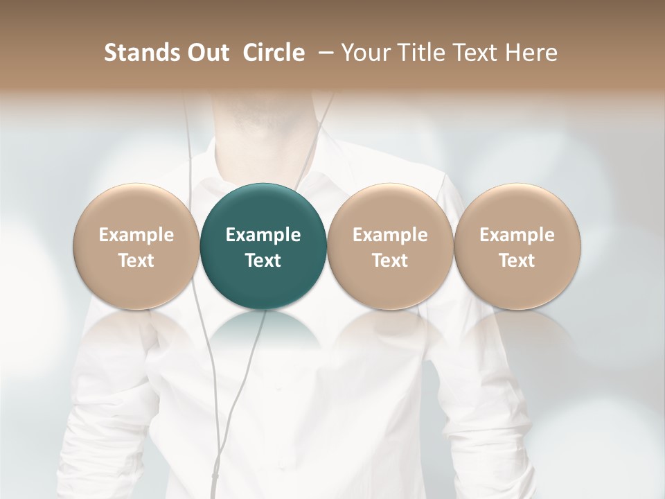 Enjoy Dance Head PowerPoint Template