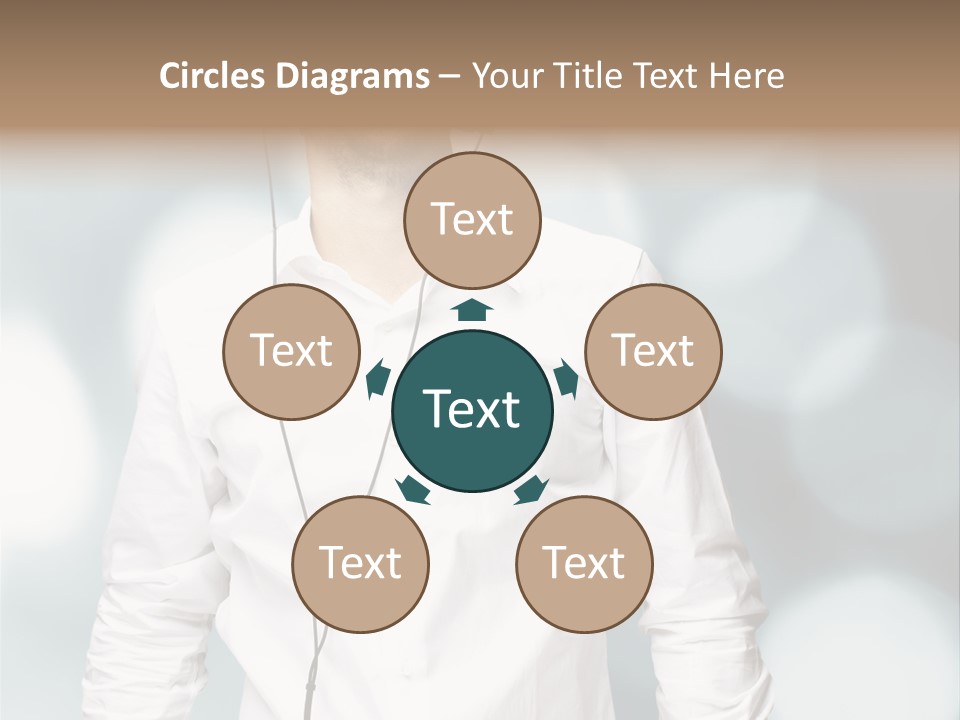 Enjoy Dance Head PowerPoint Template