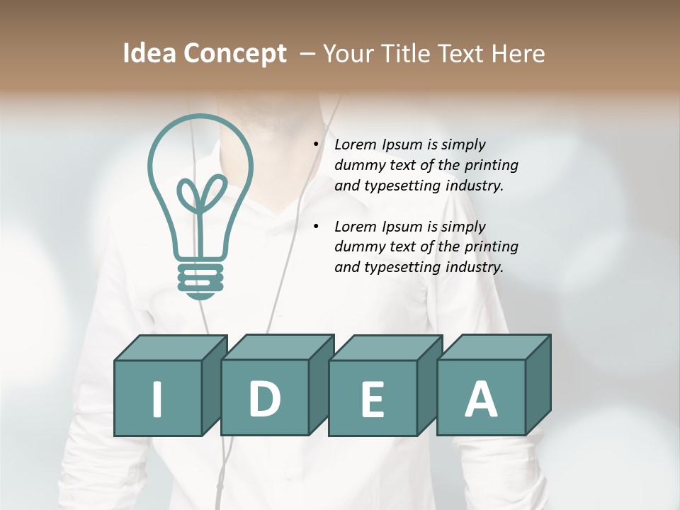 Enjoy Dance Head PowerPoint Template