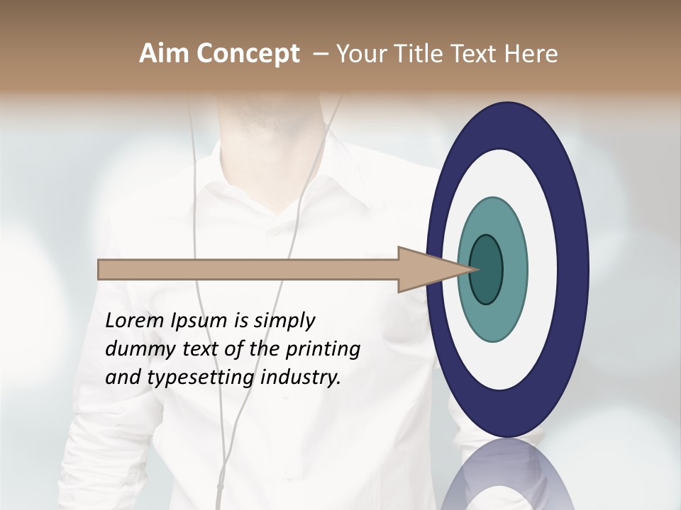 Enjoy Dance Head PowerPoint Template