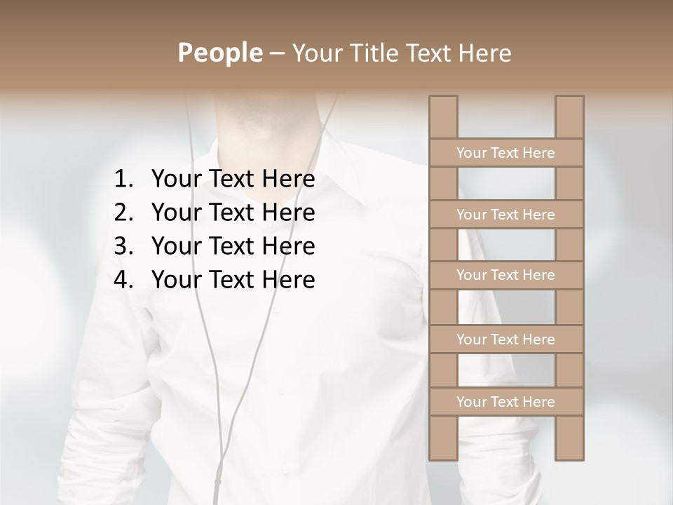 Enjoy Dance Head PowerPoint Template