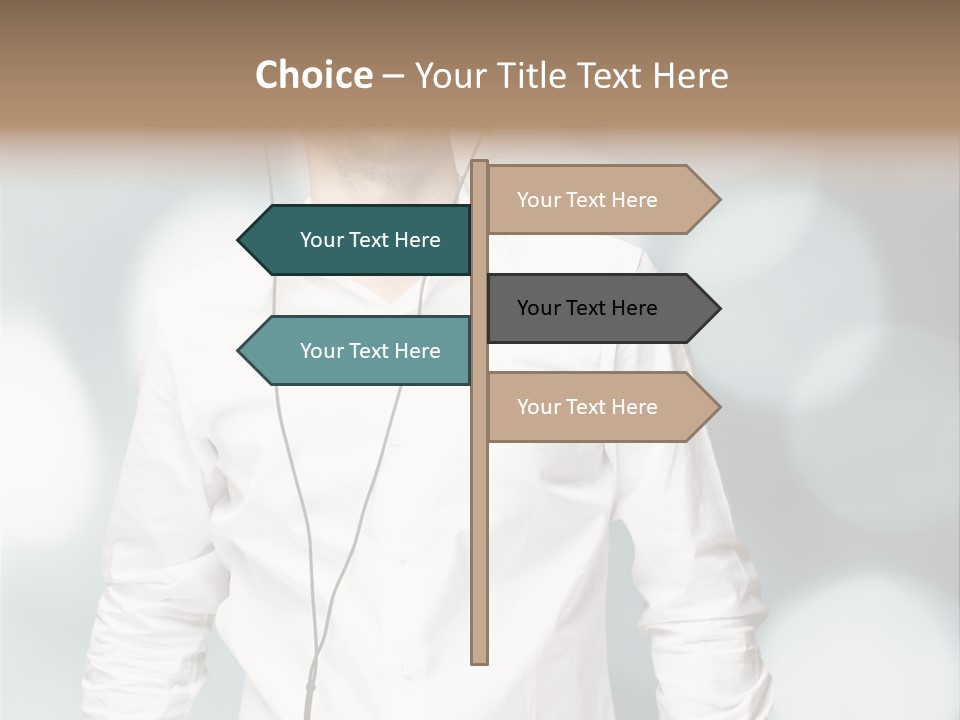 Enjoy Dance Head PowerPoint Template