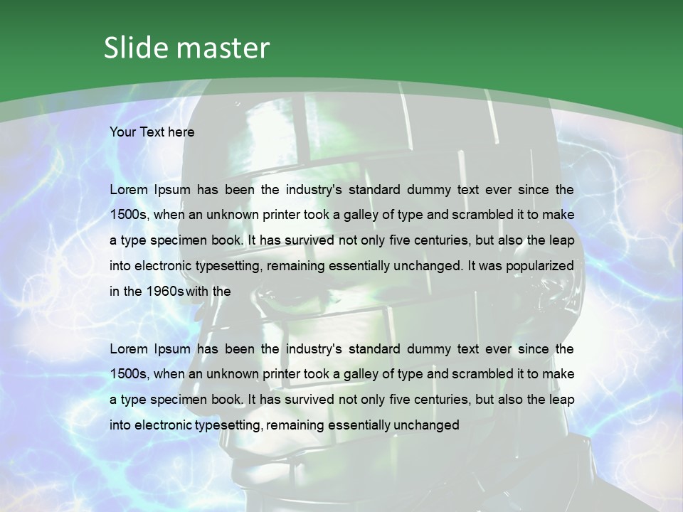 Design Chip Metal PowerPoint Template