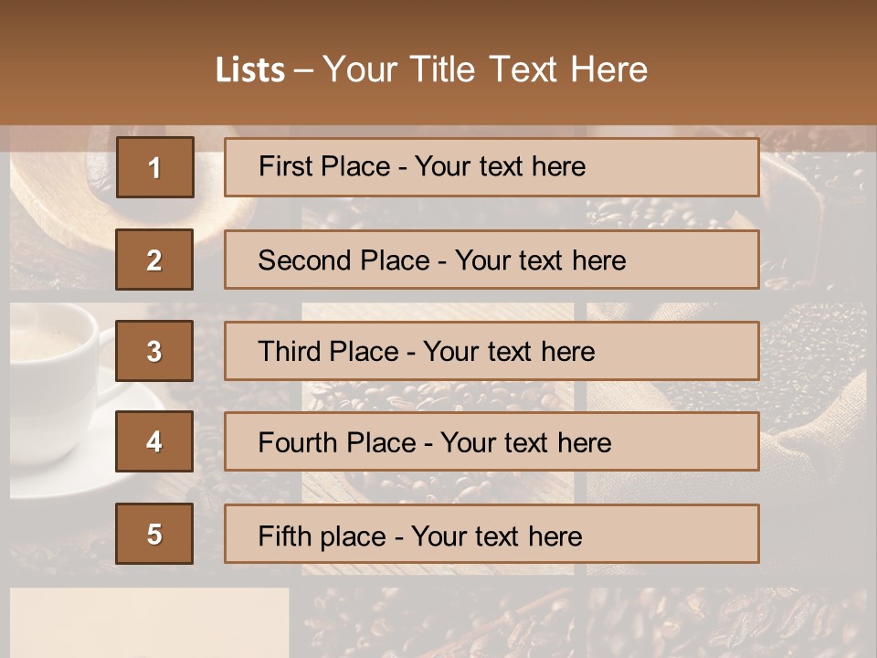 Taste Natural Coffee PowerPoint Template