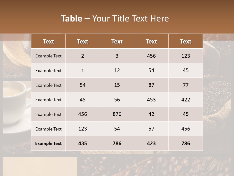 Taste Natural Coffee PowerPoint Template