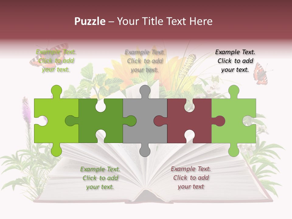 Decoration Flower Imagination PowerPoint Template