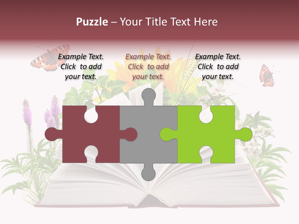 Decoration Flower Imagination PowerPoint Template