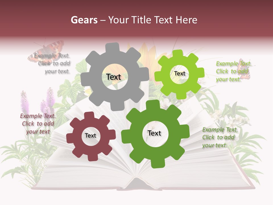 Decoration Flower Imagination PowerPoint Template