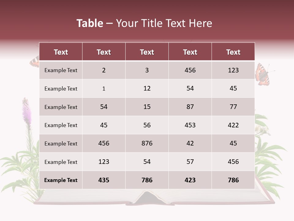 Decoration Flower Imagination PowerPoint Template