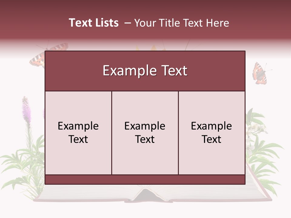 Decoration Flower Imagination PowerPoint Template