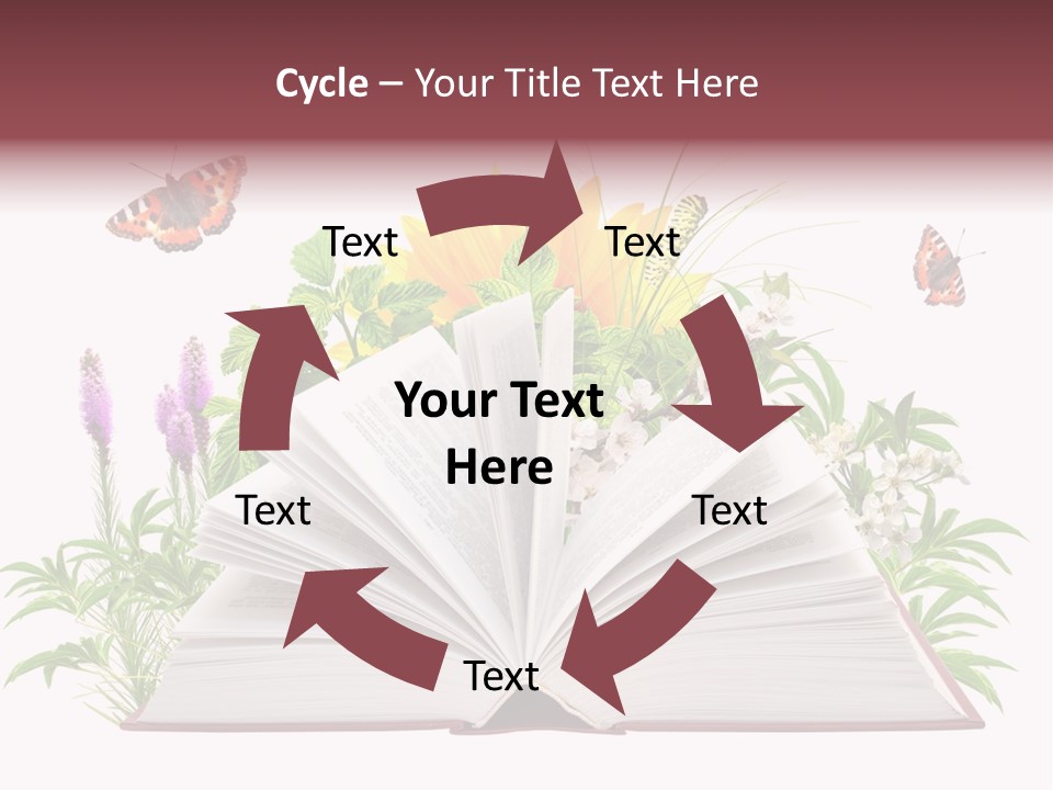 Decoration Flower Imagination PowerPoint Template