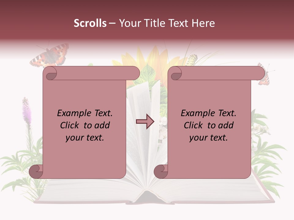 Decoration Flower Imagination PowerPoint Template