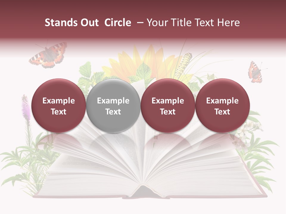 Decoration Flower Imagination PowerPoint Template