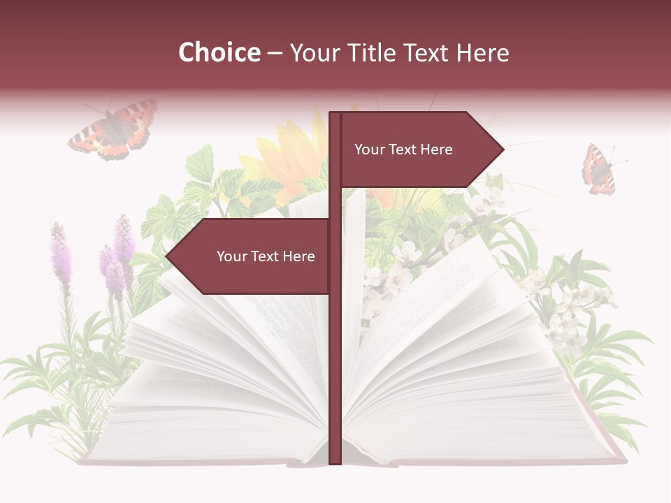 Decoration Flower Imagination PowerPoint Template