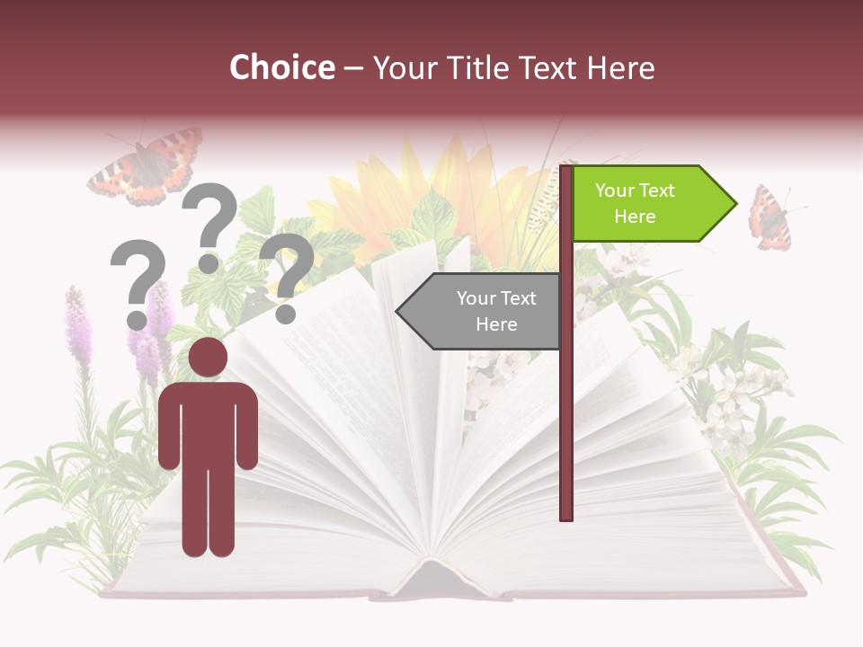 Decoration Flower Imagination PowerPoint Template