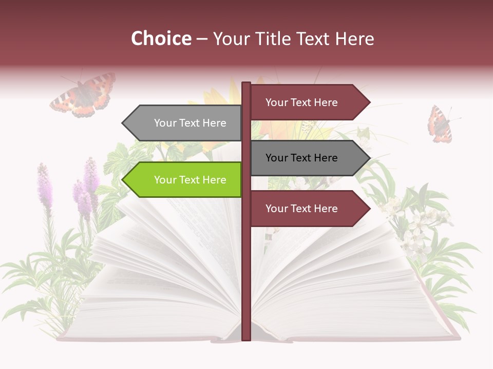 Decoration Flower Imagination PowerPoint Template