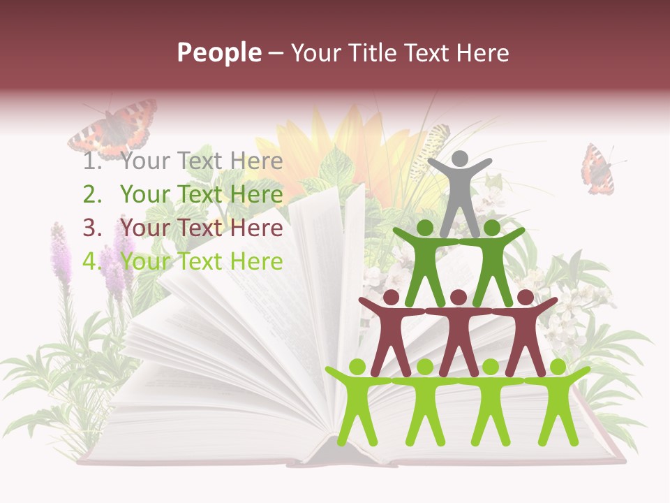 Decoration Flower Imagination PowerPoint Template