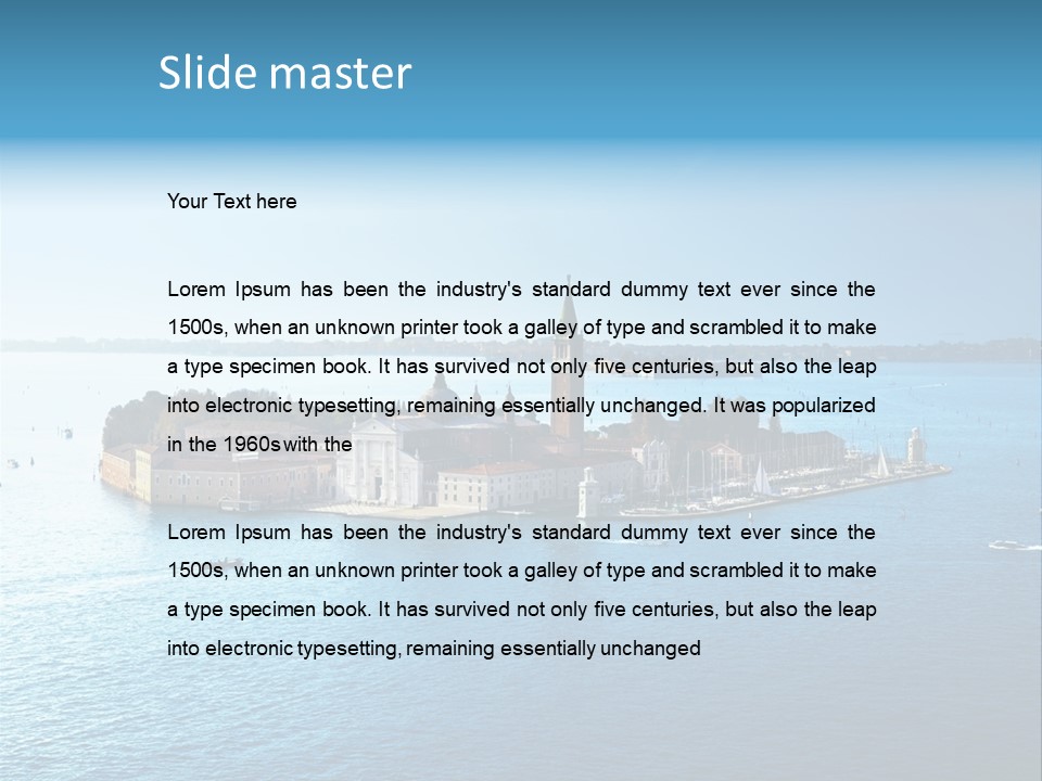 Summer Dawn Sunset PowerPoint Template
