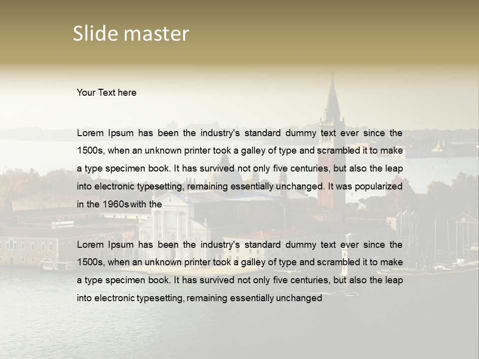 Sunny City Venice PowerPoint Template