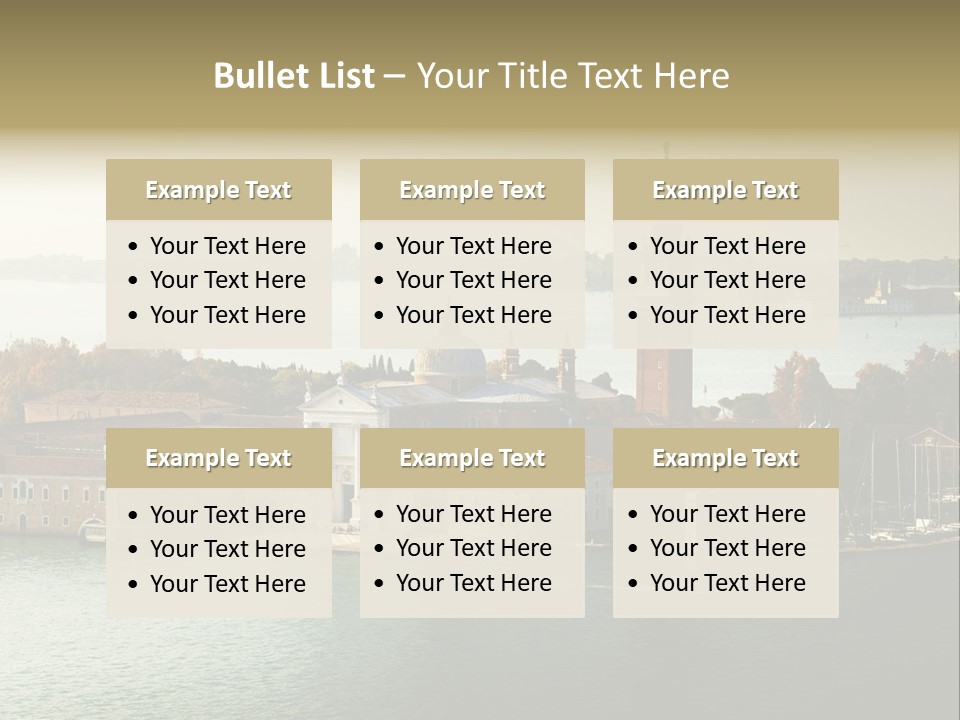 Sunny City Venice PowerPoint Template