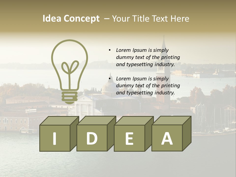 Sunny City Venice PowerPoint Template