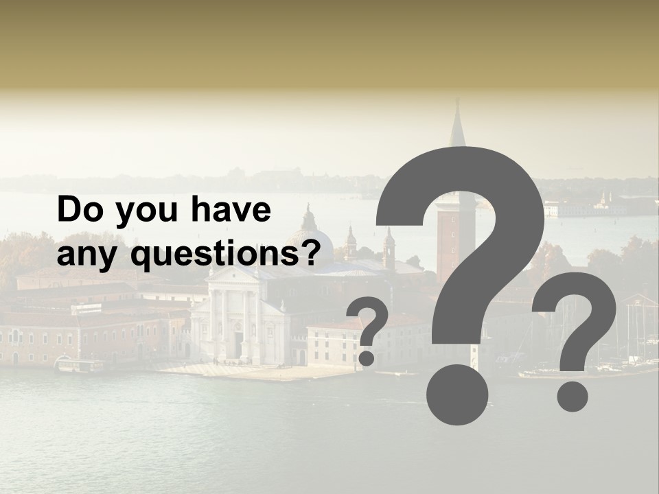 Sunny City Venice PowerPoint Template