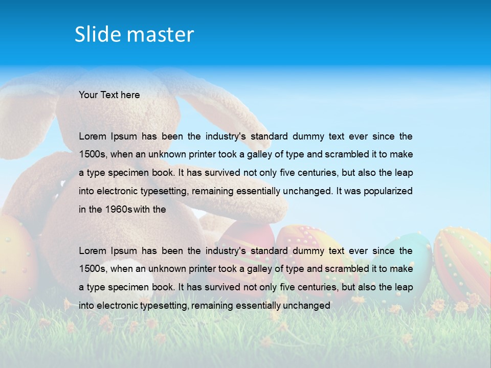 Isolated Variation Easter PowerPoint Template
