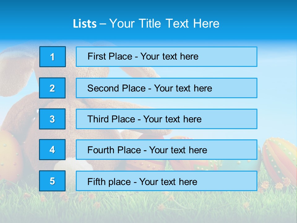 Isolated Variation Easter PowerPoint Template