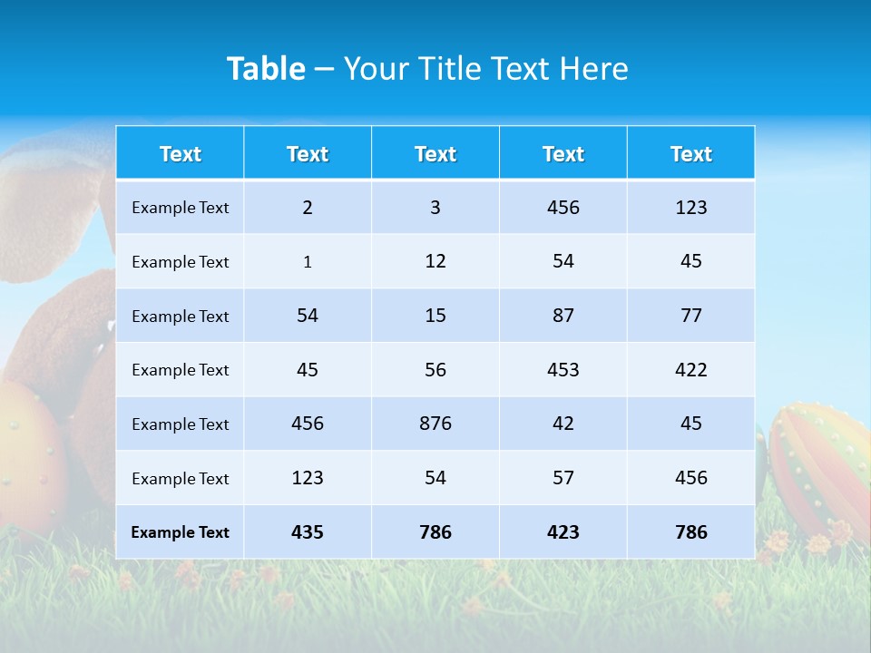 Isolated Variation Easter PowerPoint Template