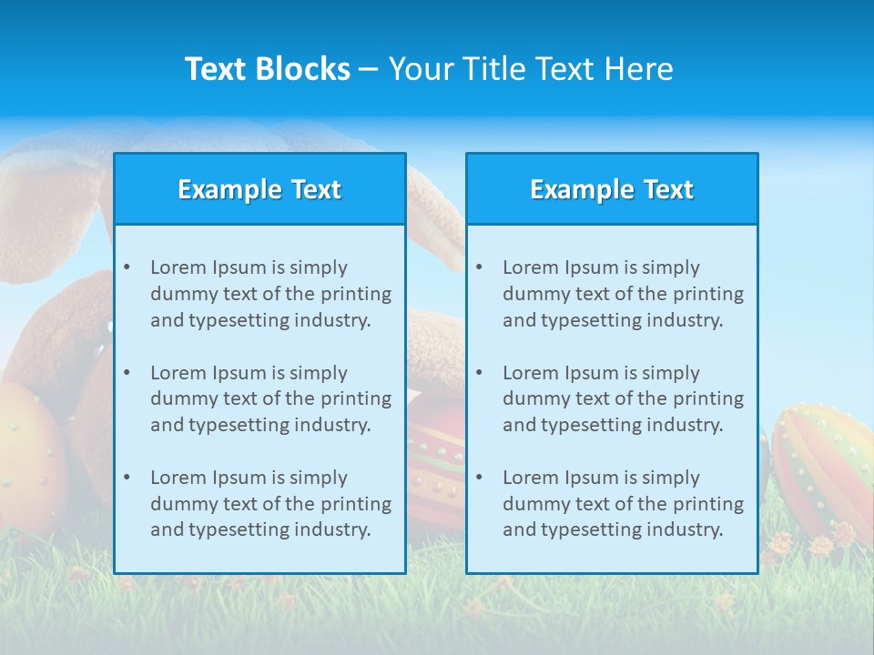 Isolated Variation Easter PowerPoint Template