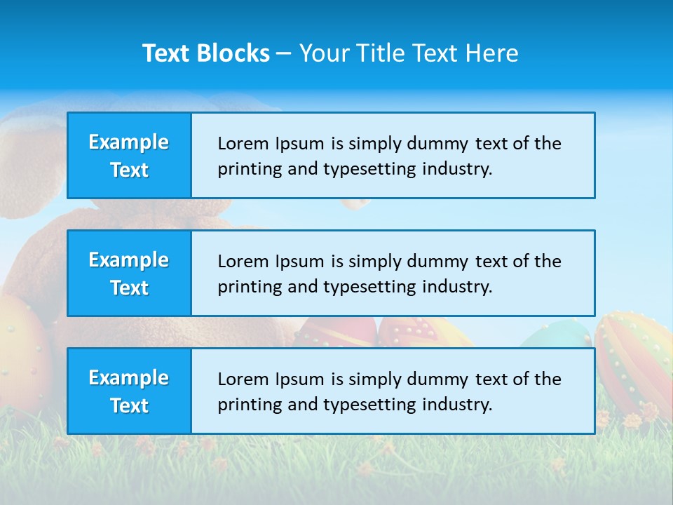 Isolated Variation Easter PowerPoint Template