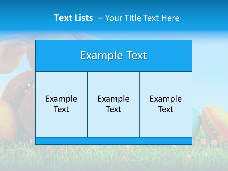 Isolated Variation Easter PowerPoint Template