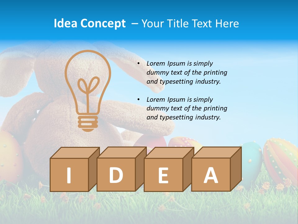 Isolated Variation Easter PowerPoint Template