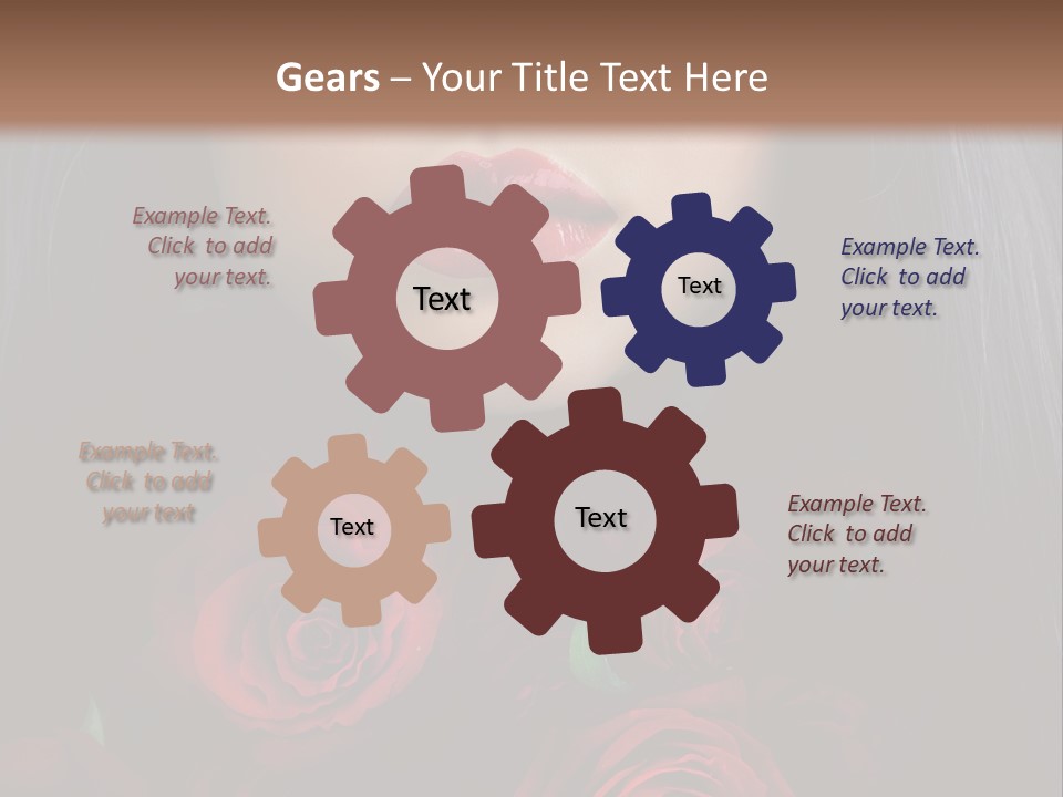 Lipstick Gothic Vamp PowerPoint Template