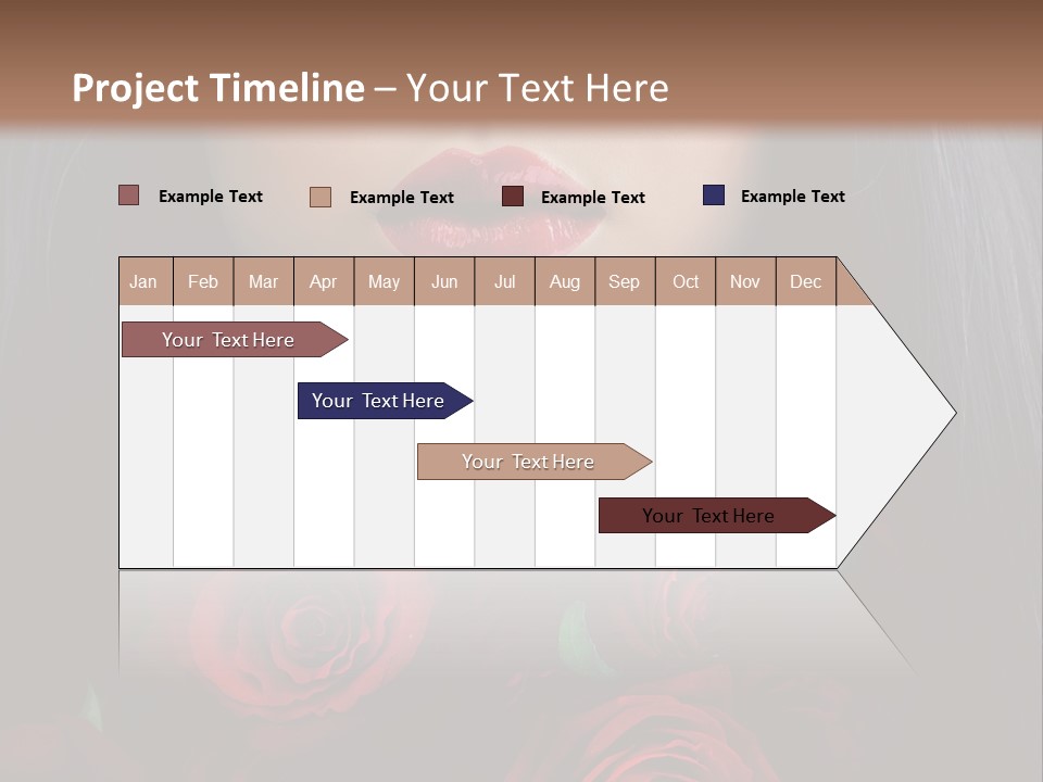 Lipstick Gothic Vamp PowerPoint Template
