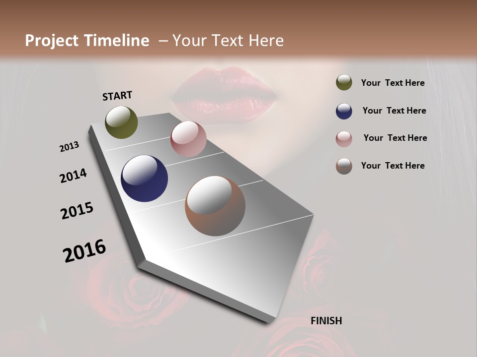 Lipstick Gothic Vamp PowerPoint Template