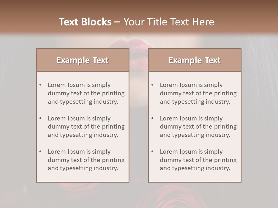 Lipstick Gothic Vamp PowerPoint Template