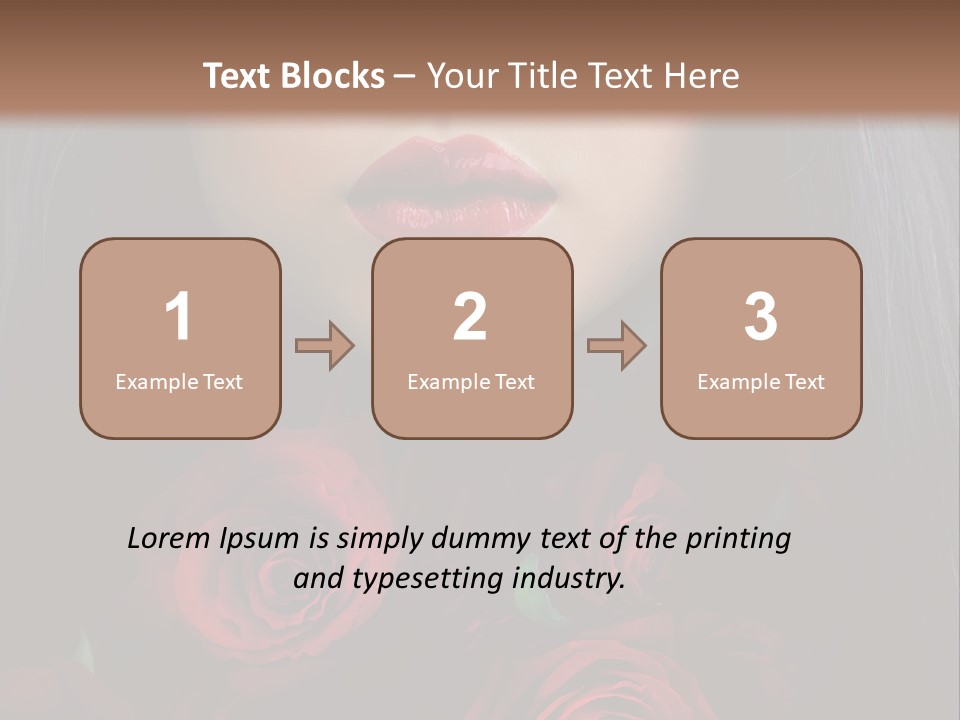 Lipstick Gothic Vamp PowerPoint Template