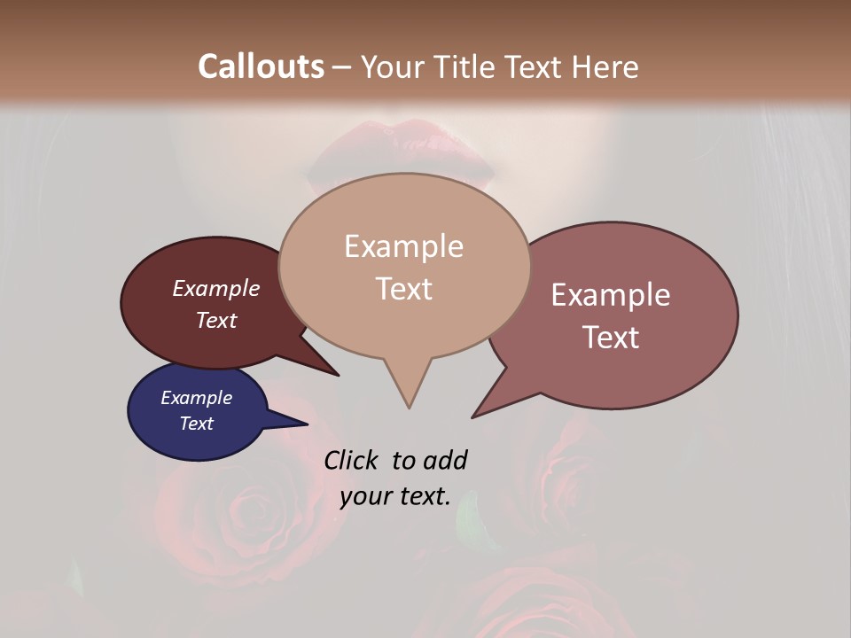 Lipstick Gothic Vamp PowerPoint Template