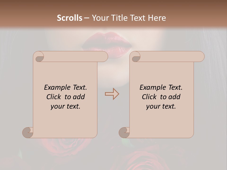 Lipstick Gothic Vamp PowerPoint Template