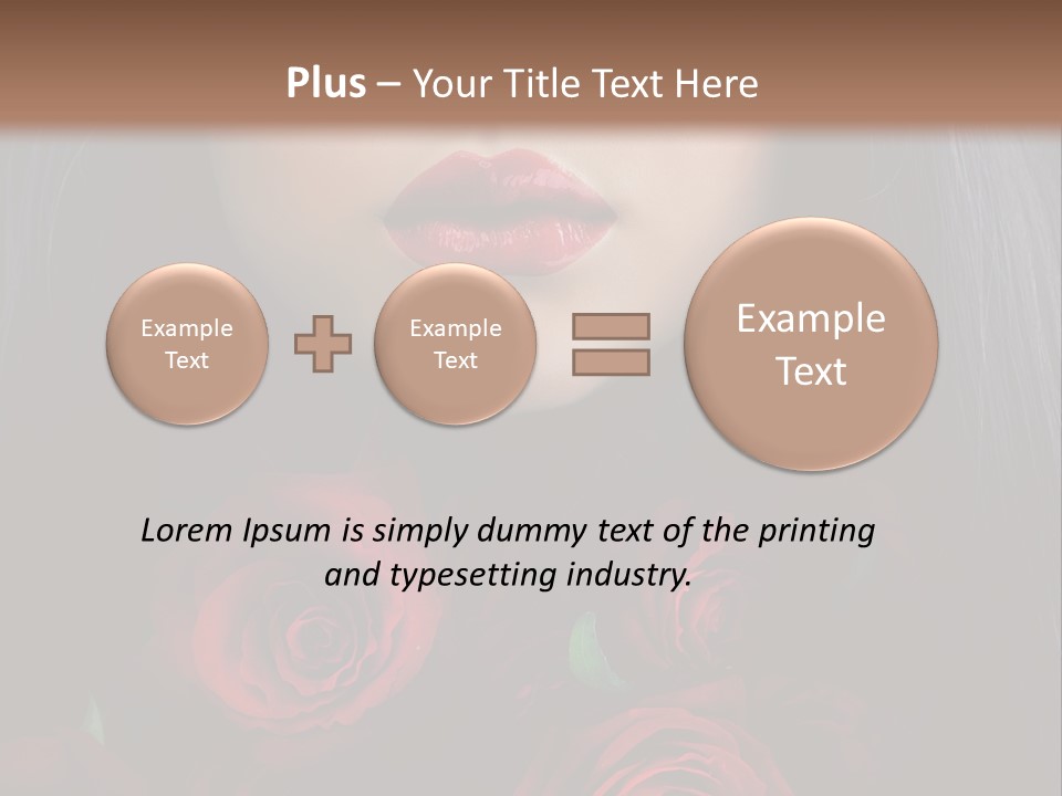 Lipstick Gothic Vamp PowerPoint Template