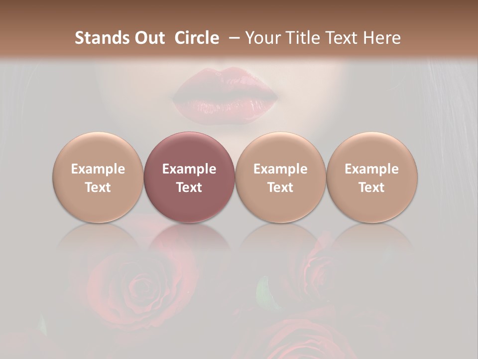 Lipstick Gothic Vamp PowerPoint Template
