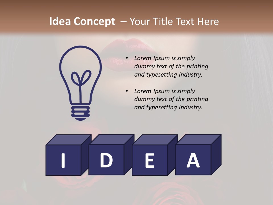 Lipstick Gothic Vamp PowerPoint Template