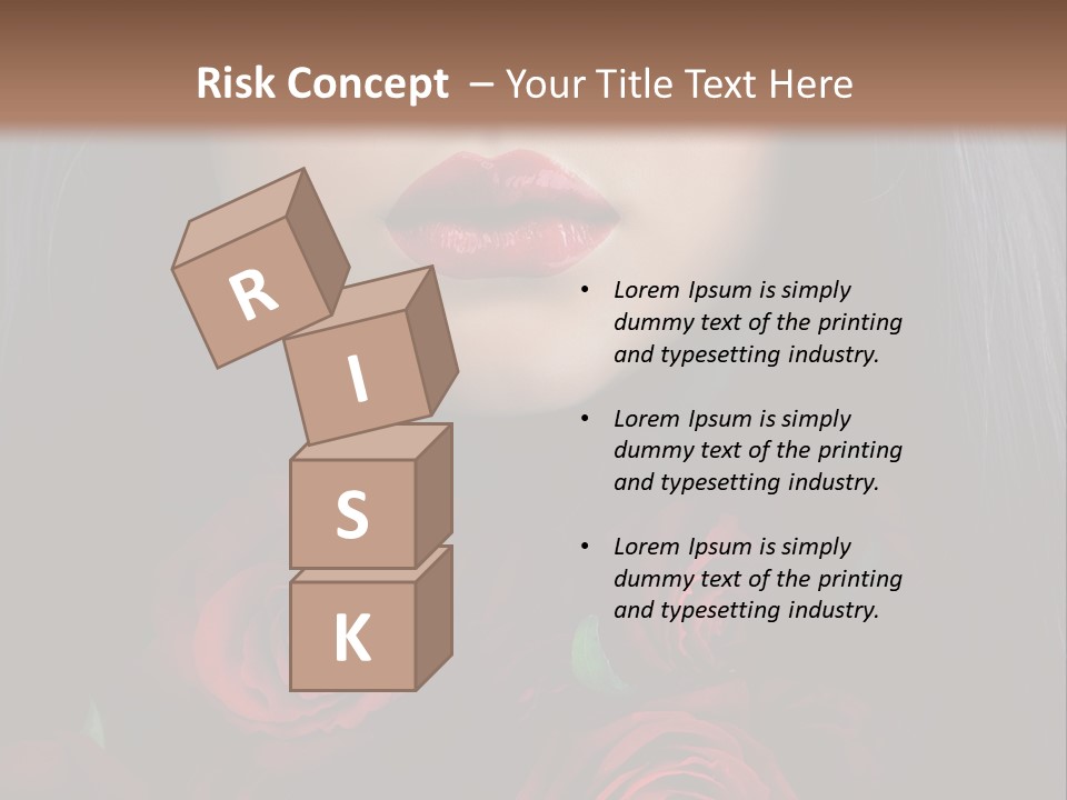 Lipstick Gothic Vamp PowerPoint Template