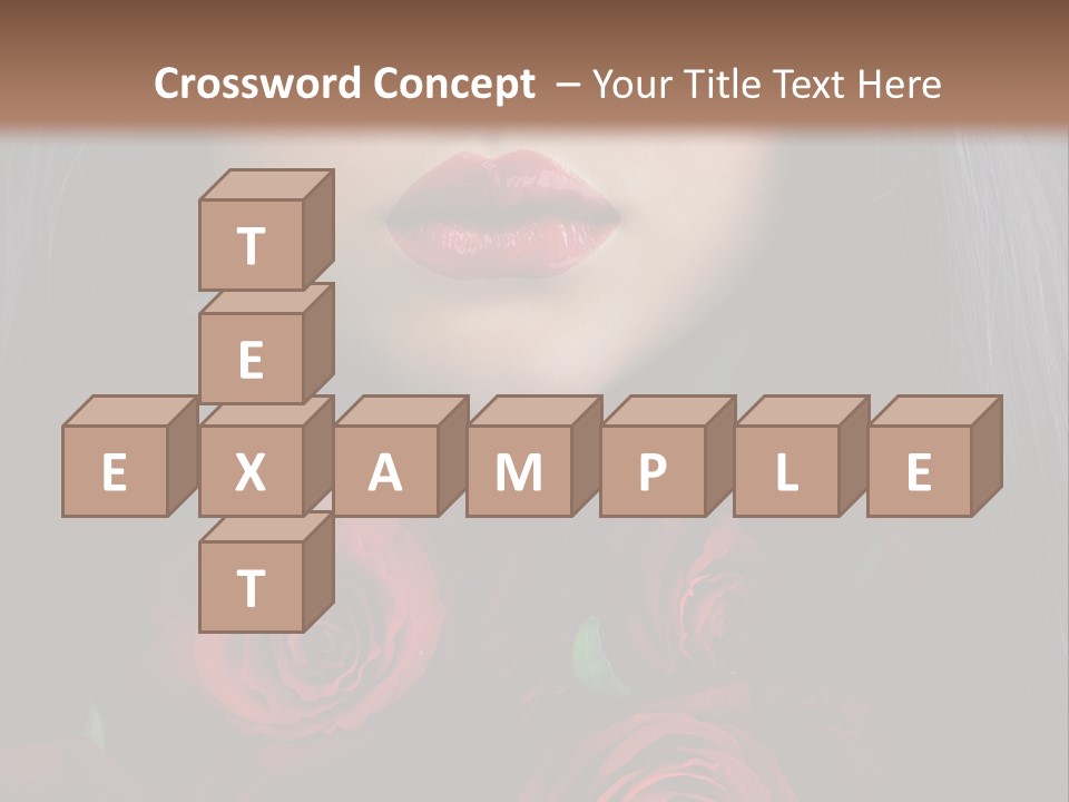 Lipstick Gothic Vamp PowerPoint Template