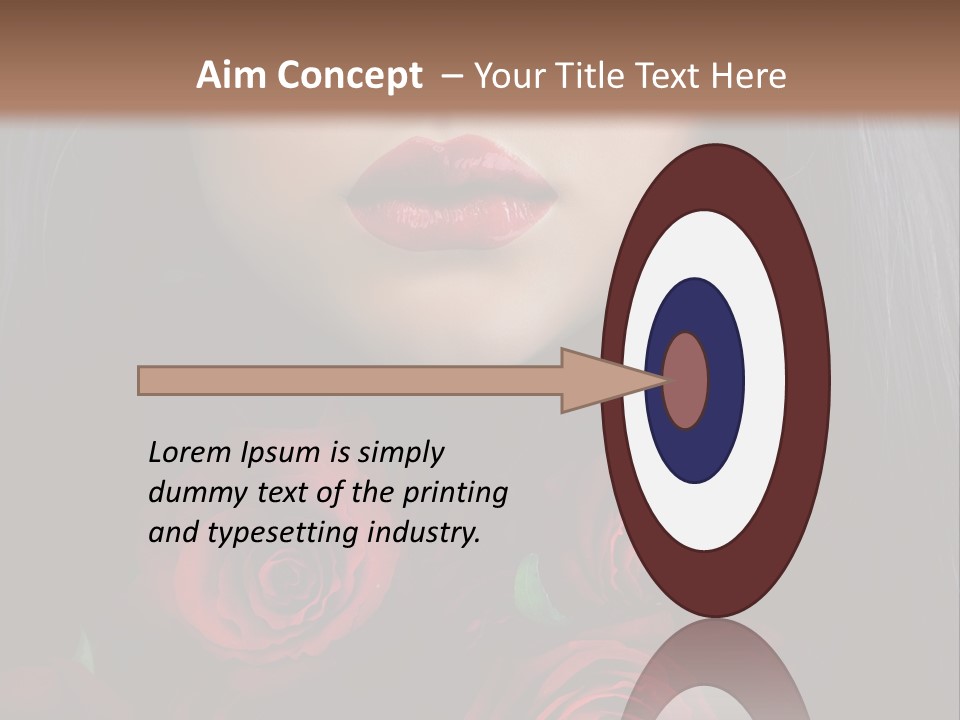 Lipstick Gothic Vamp PowerPoint Template