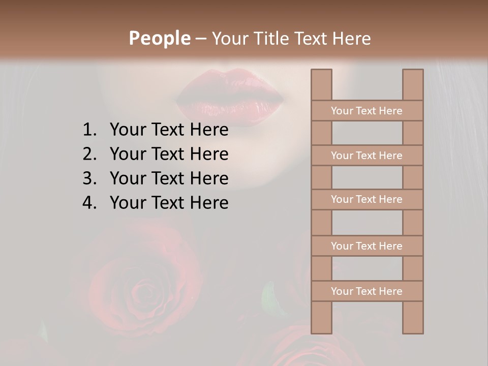 Lipstick Gothic Vamp PowerPoint Template