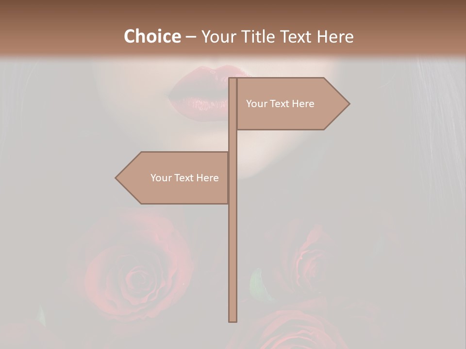Lipstick Gothic Vamp PowerPoint Template