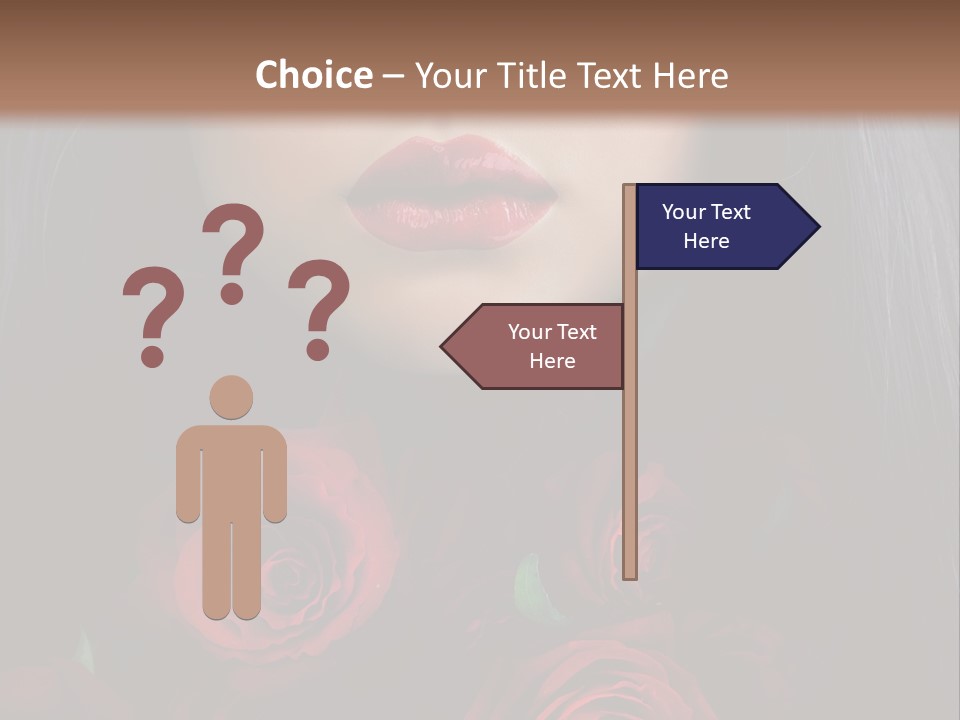 Lipstick Gothic Vamp PowerPoint Template